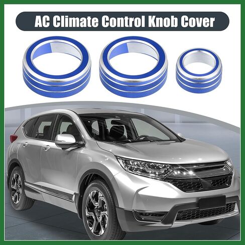 Motoforti 3pcs مكيف الهواء مقبض المقبض يغطي حجم مقبض المقبض غطاء زر غطاء زر ل Honda CRV 2017 2018 2019 2020 2021 الأزرق طويل الأمد in Kuwait