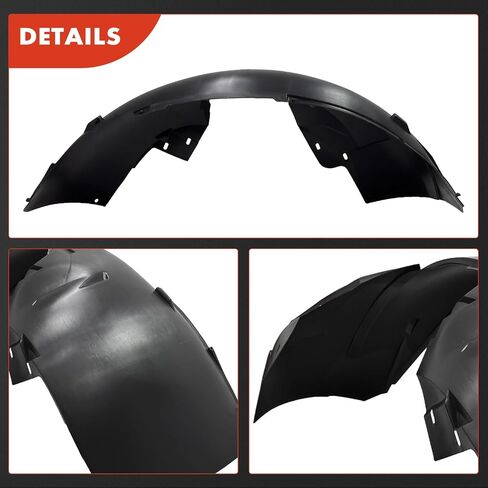 A-Premium Pair Front Inner Fenders Slash Slash-Shield-متوافق مع دودج جراند كارافان 2008-2020 وكرايسلر تاون آند كونتري 2008-2016 و RAM C/V 2012-2015 ، فان-مصنع فريش (PP) in Saudi Arabia