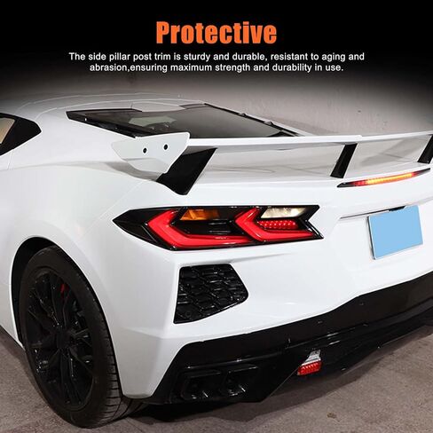 Toycidfg Car Car Tail Light Till Trim Trim Trim متوافق مع شيفروليه Corvette C8 Z06 2020 2021 2022 2023 2024 2025 ، المصباح الخلفي مدخن التغطية الخارجي التزيين in Saudi Arabia