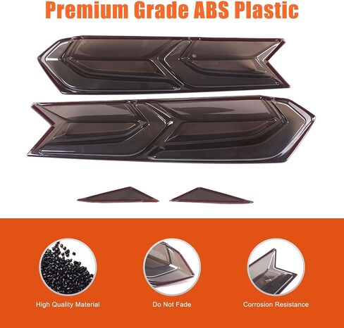 Toycidfg Car Car Tail Light Till Trim Trim Trim متوافق مع شيفروليه Corvette C8 Z06 2020 2021 2022 2023 2024 2025 ، المصباح الخلفي مدخن التغطية الخارجي التزيين in Saudi Arabia