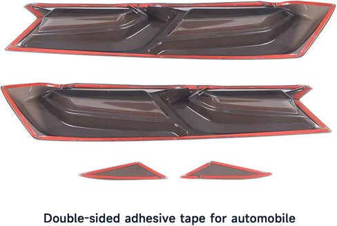 Toycidfg Car Car Tail Light Till Trim Trim Trim متوافق مع شيفروليه Corvette C8 Z06 2020 2021 2022 2023 2024 2025 ، المصباح الخلفي مدخن التغطية الخارجي التزيين in Saudi Arabia