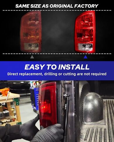 AUTOONE Upgraded For Dodge RAM Tail Lights Assembly, Tail Lamp Assembly Fit for 2002-2006 Dodge RAM Pickup Rear Factory OEM Driver & Passenger Side, Without Bulbs in Kuwait