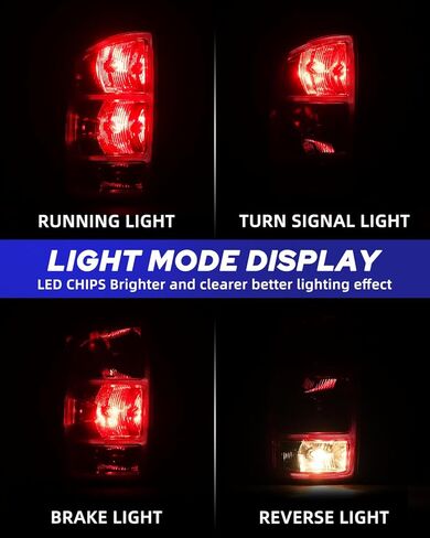 AUTOONE Upgraded For Dodge RAM Tail Lights Assembly, Tail Lamp Assembly Fit for 2002-2006 Dodge RAM Pickup Rear Factory OEM Driver & Passenger Side, Without Bulbs in Kuwait