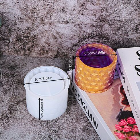 Dried Flowers Vase Concrete Flower Pot Silicone Mold Succulent Plants Cement Plaster Clay Mold Candle Jar/Pen Container/Makeup Brush Storage Mould in Kuwait