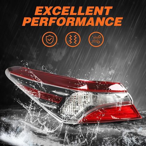 Outer Tail Light Halogen Driver Side Compatible with 2021 2022 Camry LE SE Left Rear Brake Lamp Taillight 8156006A20 TO2804159 (Left) in Kuwait