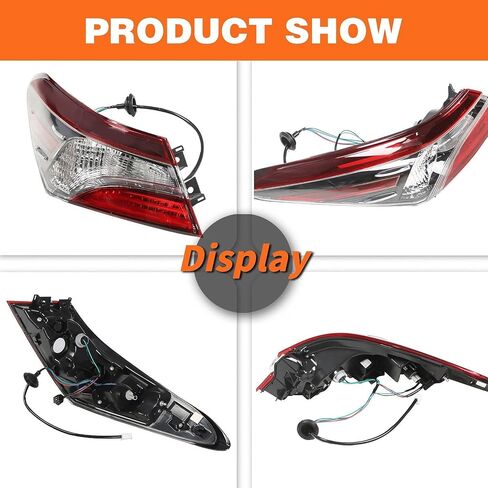 Outer Tail Light Halogen Driver Side Compatible with 2021 2022 Camry LE SE Left Rear Brake Lamp Taillight 8156006A20 TO2804159 (Left) in Kuwait