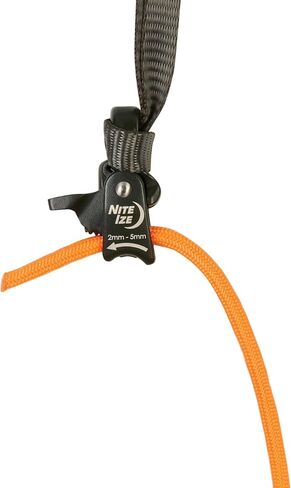 Nite Ize CamJam Ring Ring Tightener & 18" Webbing Sling - Features Pull-to-Tighten Lock & Quick-Release Lever - 400 lb Working Load Limit & 1200 lb Break Strength - Fits Ropes 3–9mm - Large in Saudi Arabia