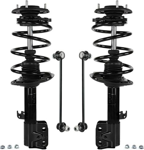 Detroit Axle - 1.8L Front 4pc Struts Stow Sway Bars لـ 14-19 Toyota Corolla ، Struts & Coil Spring Sway Bars 2014 2015 2015 2017 2018 2019 Resembension Kit in Saudi Arabia