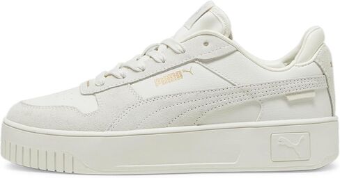 حذاء رياضي نسائي من PUMA Carina Street، رمادي فابور أسود ذهبي، 10 in Saudi Arabia