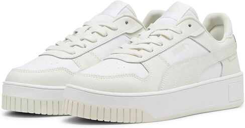 حذاء رياضي نسائي من PUMA Carina Street، رمادي فابور أسود ذهبي، 10 in Saudi Arabia
