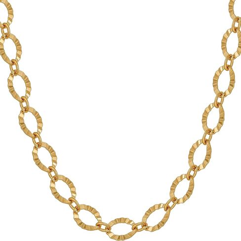 LIFETIME JEWELRY Belcher Gold Necklace for Women & Gold Chain for Men 24k Real Gold Plated | 3.5mm 6.5mm in Saudi Arabia