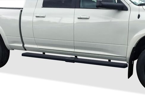 APS (أسود 5 بوصات) 304 ألواح تشغيل الفولاذ المقاوم للصدأ بارات NERF خطوات جانبية متوافقة مع Dodge RAM 1500 2006-2008 MEGA CAB & RAM 2500 3500 2006-2009 (91IN D2D PROSET) in Saudi Arabia