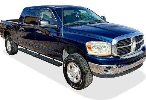 APS (أسود 5 بوصات) 304 ألواح تشغيل الفولاذ المقاوم للصدأ بارات NERF خطوات جانبية متوافقة مع Dodge RAM 1500 2006-2008 MEGA CAB & RAM 2500 3500 2006-2009 (91IN D2D PROSET) in Saudi Arabia