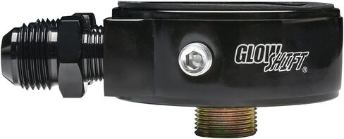 GlowShift Oil Cooler Sandwich Plate Thread Adapter - 3/4-16 Thread - Install Oil Pressure & Temperature Sensors - Includes O-Ring, Port Plugs & Oil Feed/Return Line Fittings in Saudi Arabia