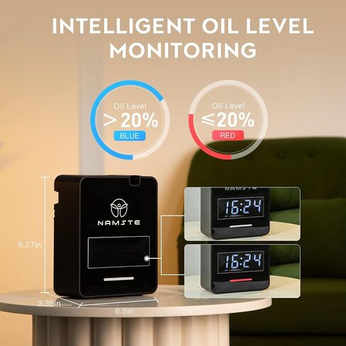 الناشر بدون ماء - نظام HVAC ، ناشر الزيت الأساسي غرفة كبيرة ، تغطية 3000 قدم مربع ، مراقبة مستوى الزيت الذكي ، التحكم في بلوتوث ، ناشر جمع الفنادق ، تقنية الهواء البارد للمنزل ، المكتب in Saudi Arabia