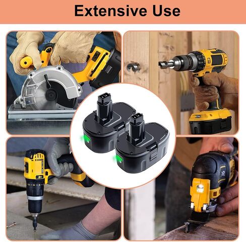 6.5Ah DC9096 DC9098 Battery Replacement for Dewalt 18V XPR Battery Compatible with DC9099 DE9039 DE9095 DE9096 DE9098 DW9095 DW9096 DW9098 DE9503 (2Pack) in Kuwait