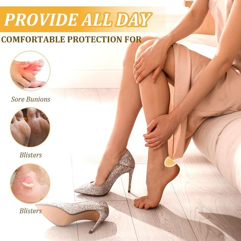 24pcs plister pad ، وسائد نفطة للقدم ، وسادات بثور مقاومة للماء ، ومنصات الوقاية من الكعب والاسترداد ، وضمادات هلام للقدم ، وأصابع القدم ، والكعب (حزمة متنوعة) in Saudi Arabia