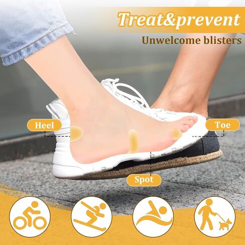 24pcs plister pad ، وسائد نفطة للقدم ، وسادات بثور مقاومة للماء ، ومنصات الوقاية من الكعب والاسترداد ، وضمادات هلام للقدم ، وأصابع القدم ، والكعب (حزمة متنوعة) in Saudi Arabia