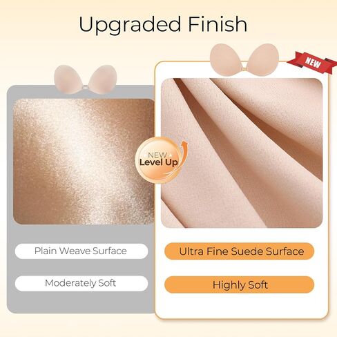 Sticky Push Up Bra Strapless Adhesive Invisible Bra for Women, Stick-On Support for Backless Dresses & Tops in Kuwait