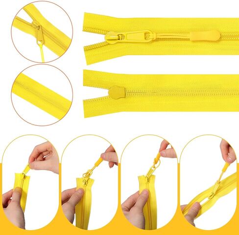 Juexica 10 Yards #5 White Nylon Coil Zippers with 30 Pieces Sliders 30 Zipper Pulls for Replacement Sewing DIY Sewing Tailor Craft Bag Garment Home Textile in Kuwait