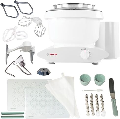 Bosch Blender Bundle - White Universal Plus Mixer, Dough Hook Extender, and Blender in Saudi Arabia