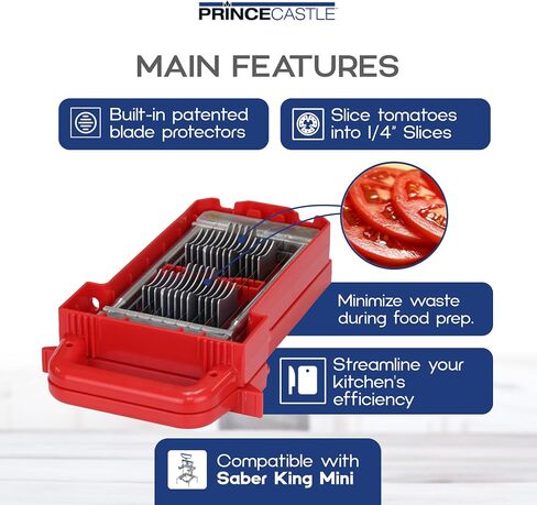 Prince Castle Saber King Mini Tomato Blade Replacement, 1/4-inch for 4 Tomatoes - Vegetable Chopper Blade and Kitchen Chopper Replacement Blade for Tomatoes and More in Saudi Arabia