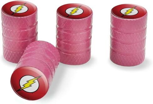 GRAPHICS & MORE The Flash Lightning Bolt Logo Tire Rim Wheel Aluminum Valve Stem Caps in Saudi Arabia