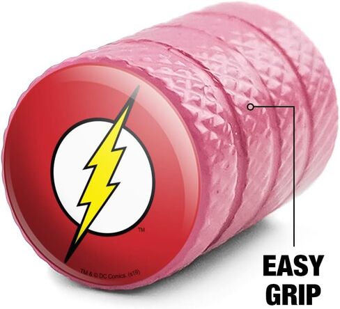 GRAPHICS & MORE The Flash Lightning Bolt Logo Tire Rim Wheel Aluminum Valve Stem Caps in Saudi Arabia