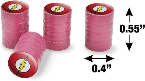 GRAPHICS & MORE The Flash Lightning Bolt Logo Tire Rim Wheel Aluminum Valve Stem Caps in Saudi Arabia
