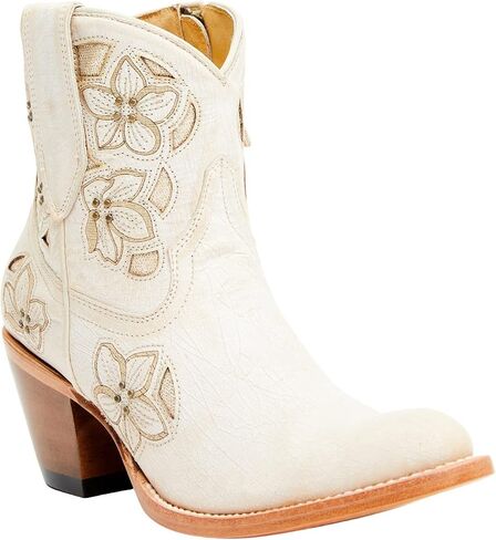 Shyanne Women's Lily Floral Embroidered Western Fashion Booties Round Toe - Bswsp22l20 in Saudi Arabia