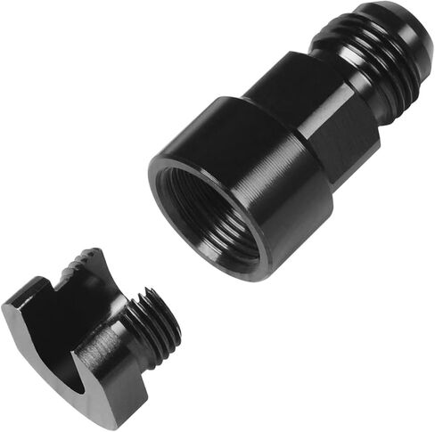 6AN ذكر إلى 5/16 الإناث Quick-Disconnect ، دفع السكك الحديدية EFI Fuel Fitting Molection Aluminium 1pc in Kuwait