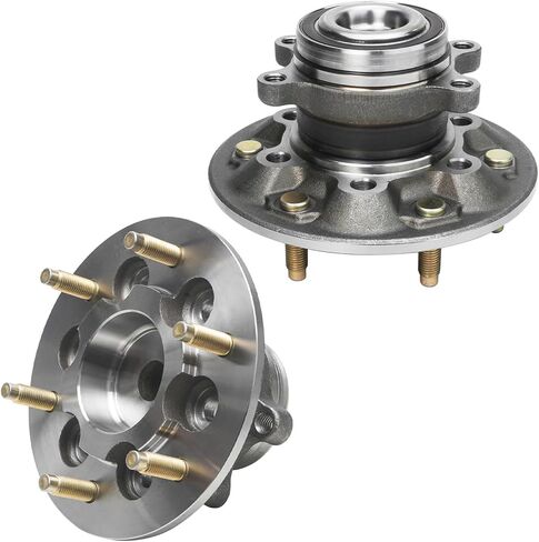 Detroit Axle - Pair Pair Bront Wheel Hubs لعام 2009-2012 GMC Canyon Chevrolet Colorado 2010 2011 2 2 Wheel Hub Bearings Assembly [W/ABS] in Saudi Arabia