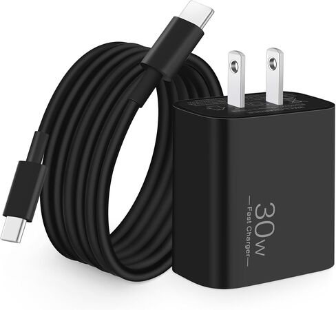 Pixel 9/8/7/6/5 Fast Charger, 30W USB C Charger Block for Google Pixel 9/9 Pro/9 Pro XL/8/8a /8 Pro/7 Pro/7a/7/6/5/4/3 XL, Galaxy S24/S23/S22, Type C Fast Charging Block Plug with 6FT USB C to C Cable in Kuwait