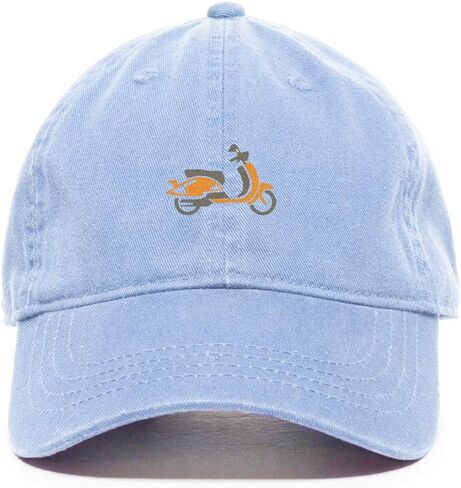 Tech Design Scooter Baseball Cap Embroidered Cotton Adjustable Dad Hat in Saudi Arabia