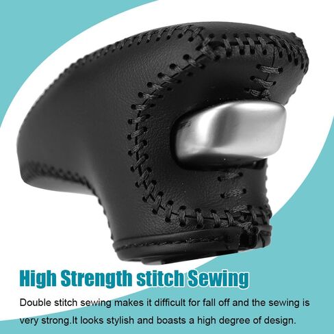 LEXLEY Leather Gear Shift Knob Cover for Dodge 2015-2023 Charger Challenger,2016-2023 Durango-Carbon fiber in Saudi Arabia