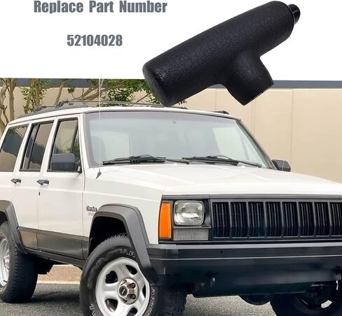 مقبض المقبض التلقائي للعتاد التلقائي ، ملاءمة لـ 1984-2001 Jeep Cherokee ، 1987-1992 Jeep Comanche ، 1997-2006 Jeep Wrangler استبدال الجزء رقم 52104028 in Saudi Arabia