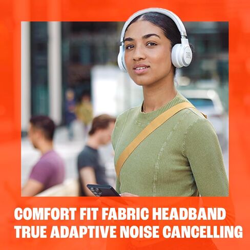 JBL Live 670NC - Wireless On-Ear Headphones with Adaptive Noise Cancelling with Smart Ambient, Up to 65H battery life with speed charge, Lightweight, comfortable and foldable design (Black) (Renewed) in Saudi Arabia