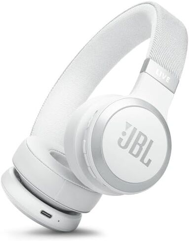 JBL Live 670NC - Wireless On-Ear Headphones with Adaptive Noise Cancelling with Smart Ambient, Up to 65H battery life with speed charge, Lightweight, comfortable and foldable design (Black) (Renewed) in Saudi Arabia