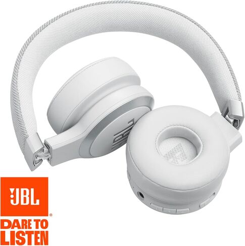 JBL Live 670NC - Wireless On-Ear Headphones with Adaptive Noise Cancelling with Smart Ambient, Up to 65H battery life with speed charge, Lightweight, comfortable and foldable design (Black) (Renewed) in Saudi Arabia