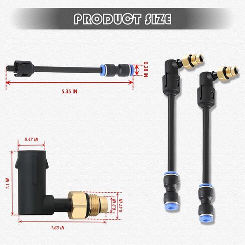 2PCS Air Suspension Compensip REALL مع خراطيم متوافقة مع 2011-2020 Jeep Grand Cherokee ، دودج رام 1500 in Kuwait