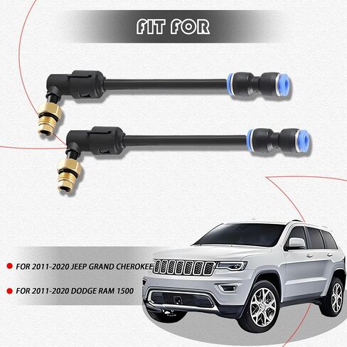 2PCS Air Suspension Compensip REALL مع خراطيم متوافقة مع 2011-2020 Jeep Grand Cherokee ، دودج رام 1500 in Kuwait