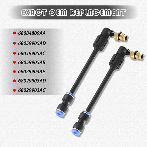 2PCS Air Suspension Compensip REALL مع خراطيم متوافقة مع 2011-2020 Jeep Grand Cherokee ، دودج رام 1500 in Kuwait