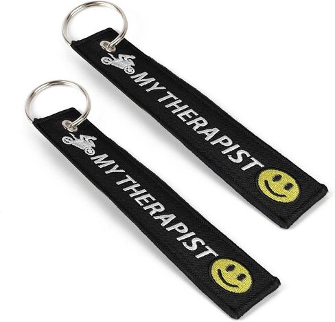 x xotic tech 2pcs Keychain Tag with Key Ring for Motorcycles, Cars, Backpack, Keys Tag Lock Luggage Embroidered Accessory in Saudi Arabia