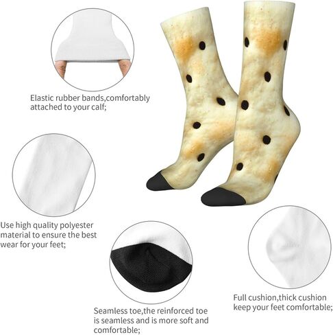 3D Funny Realistic Food Socks For Men Women Soft Breathable Crew Socks Athletic Socks in Saudi Arabia
