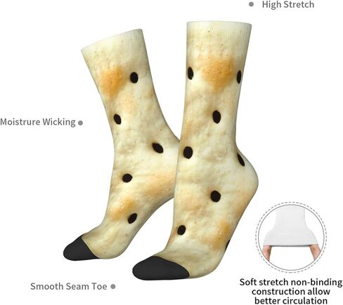 3D Funny Realistic Food Socks For Men Women Soft Breathable Crew Socks Athletic Socks in Saudi Arabia