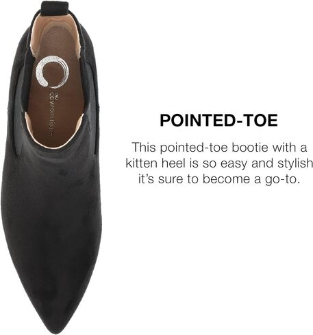 حذاء نسائي من Journee Tenlee Tru Comfort Foam Pull On Chelsea Kitten Heel Boot باللون البني in Saudi Arabia