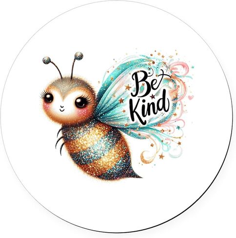 CafePress Be Kind Bee 5.5" Round Car Magnet Magnetic Bumper Display in Saudi Arabia