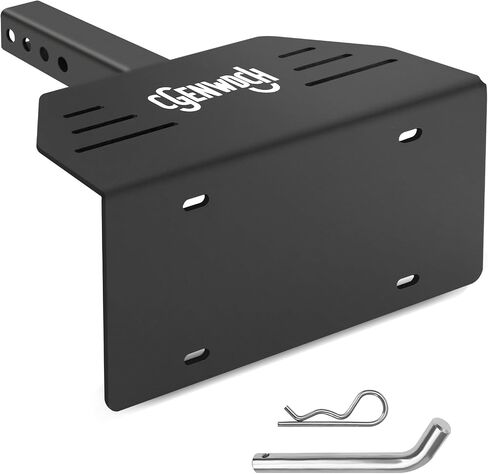 31002 Trailer Hitch License Plate Holder Bracket, Metal Universal License Plate Mount, No Drilling Required, Suitable for Trucks/SUV/RV with 2" Receiver in Saudi Arabia