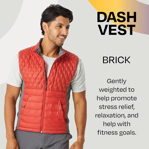 Men’s Dash Weighted Quilted Vest, Weighted Blanket Inspired Clothing for Sensory Issues in Kuwait
