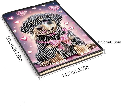 DCIDBEI 2 Pack Diamond Painting Notebook A5 Blank Diamond Painting Notebooks Diamond Art Secret Journal Sketchbook for Adults Birds and Flowers Hummingbird Sketchbook Diamond Art Journal in Kuwait